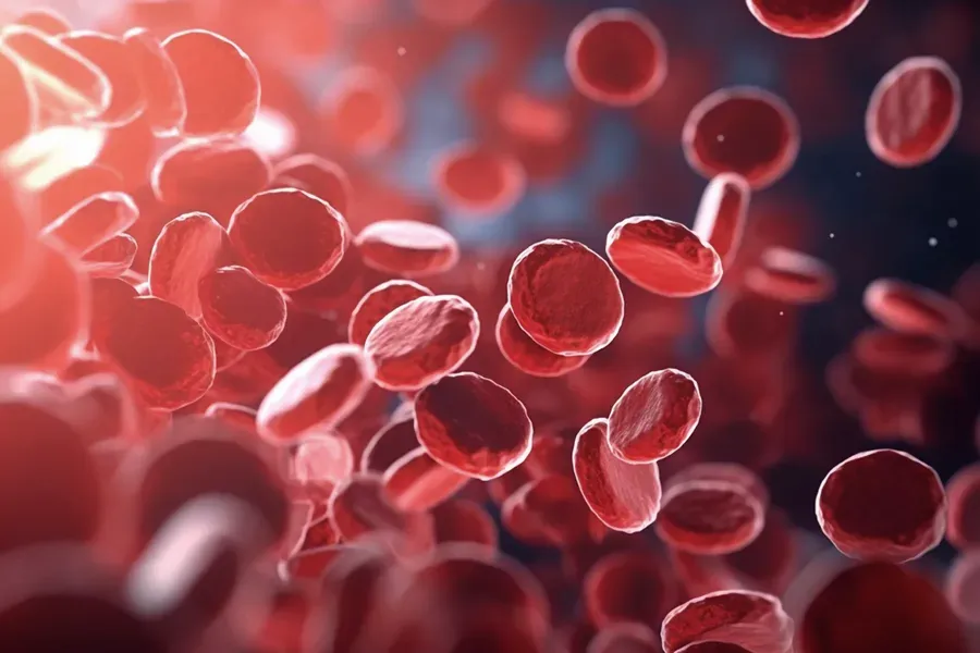 PRP-Platelet-Rich-Plasma-Doctor 3D illustration of red blood platelets, representing Platelet Rich Plasma, or PRP, therapy from Pierre Rojas, DO in South Lyon.